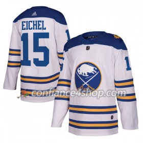 Adidas Maillot de Hockey Buffalo Sabres Jack Eichel 15 2018 Winter Classic Blanc Authentic - Homme